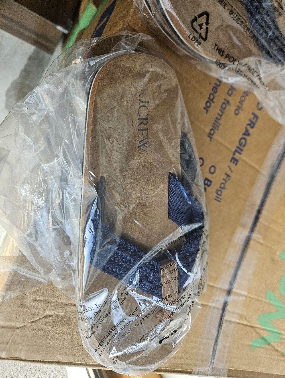 Men's NWT J. Crew Blue Weave Sandals Size 8